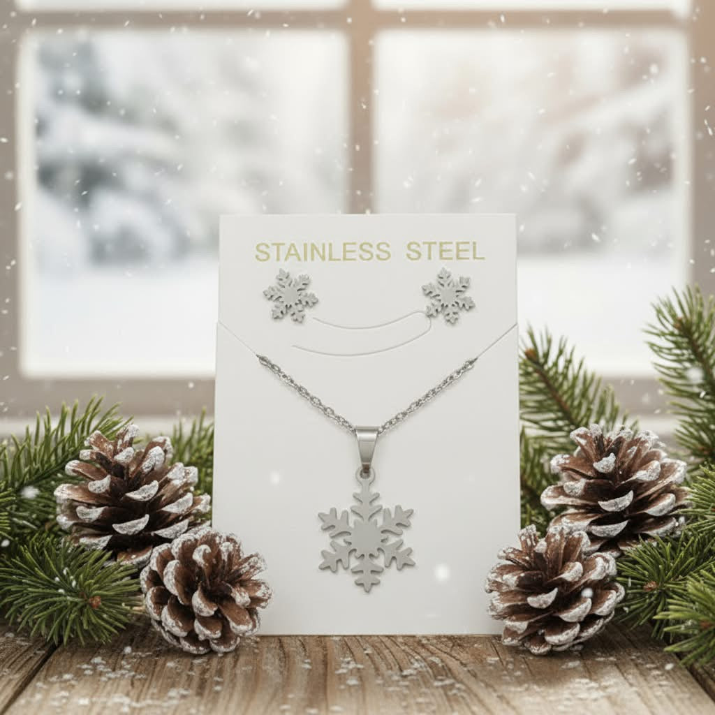 Winter Wishes Stainless Steel Jewelry Set