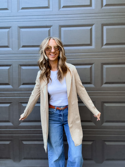 Trailbound Taupe Suede Jacket
