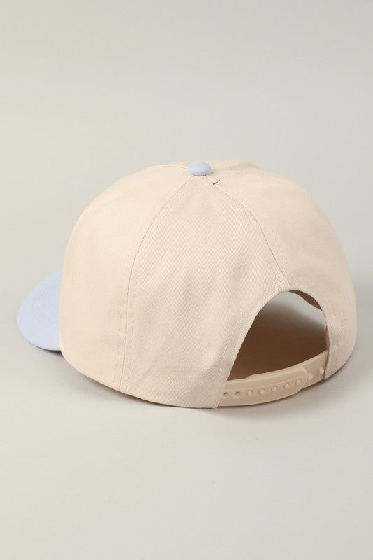 "Literally Just A Girl" Two-Tone Trucker Hat Snap Back