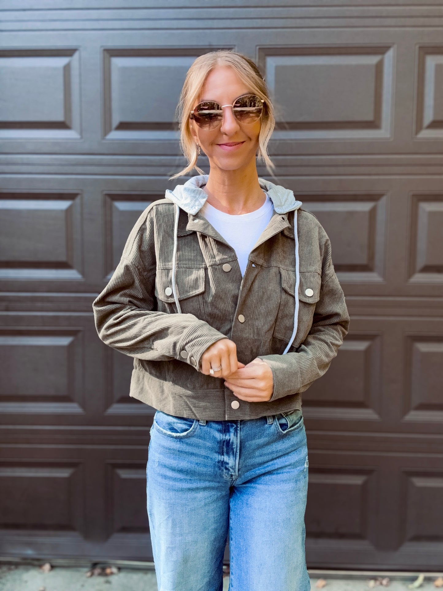 Olive Escape Corduroy Jacket