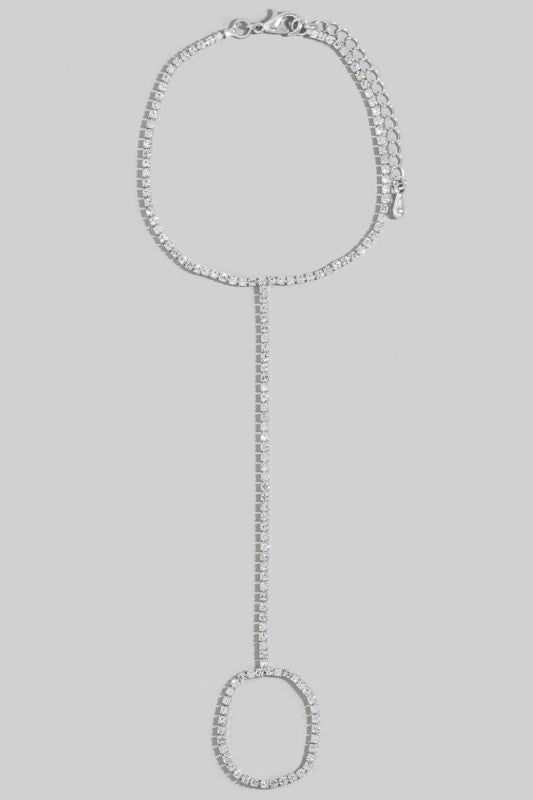 Crystal Hand Chain Bracelet
