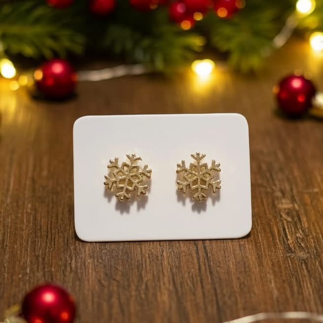 Mini Snowflake Studs