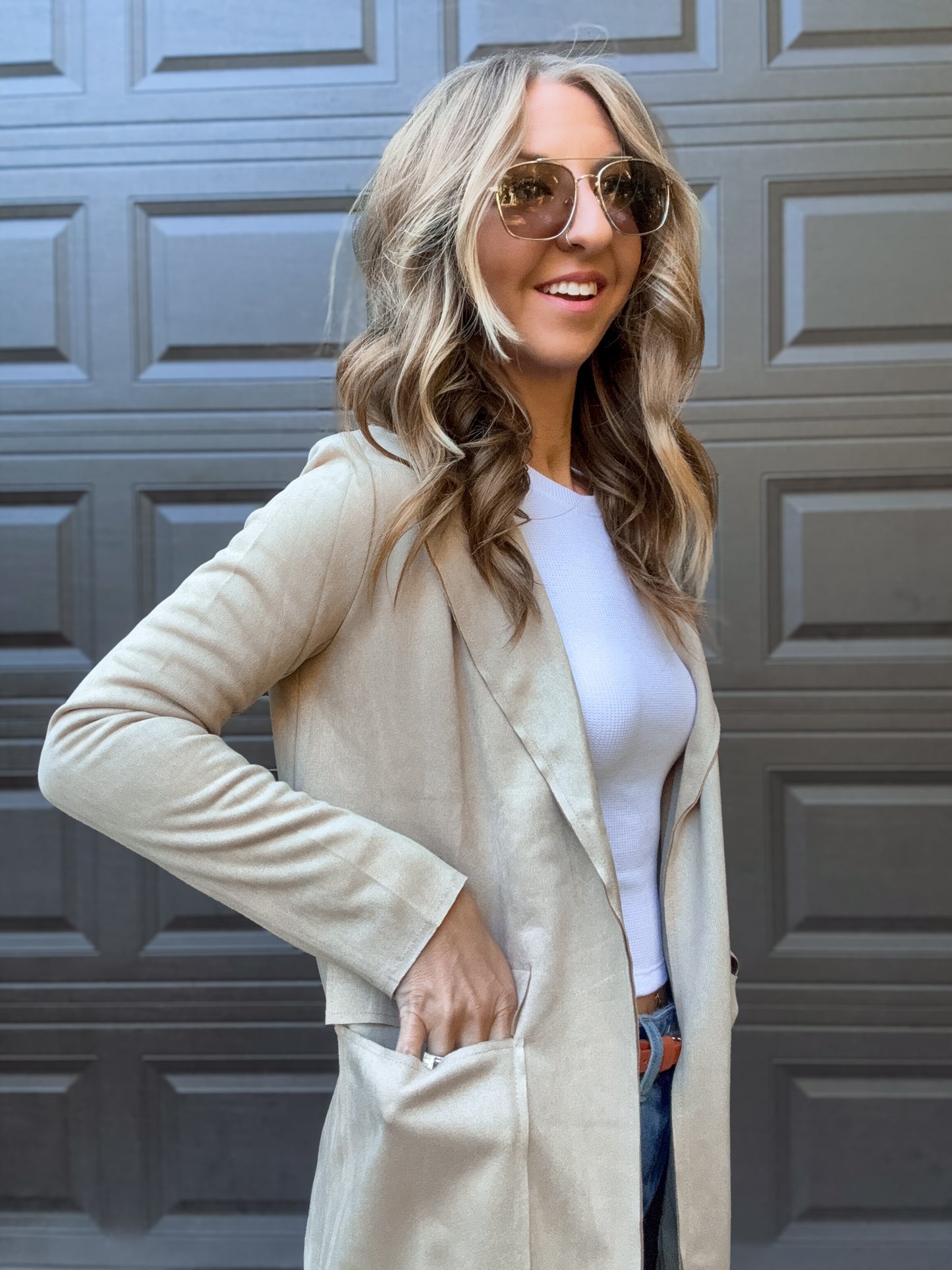 Trailbound Taupe Suede Jacket