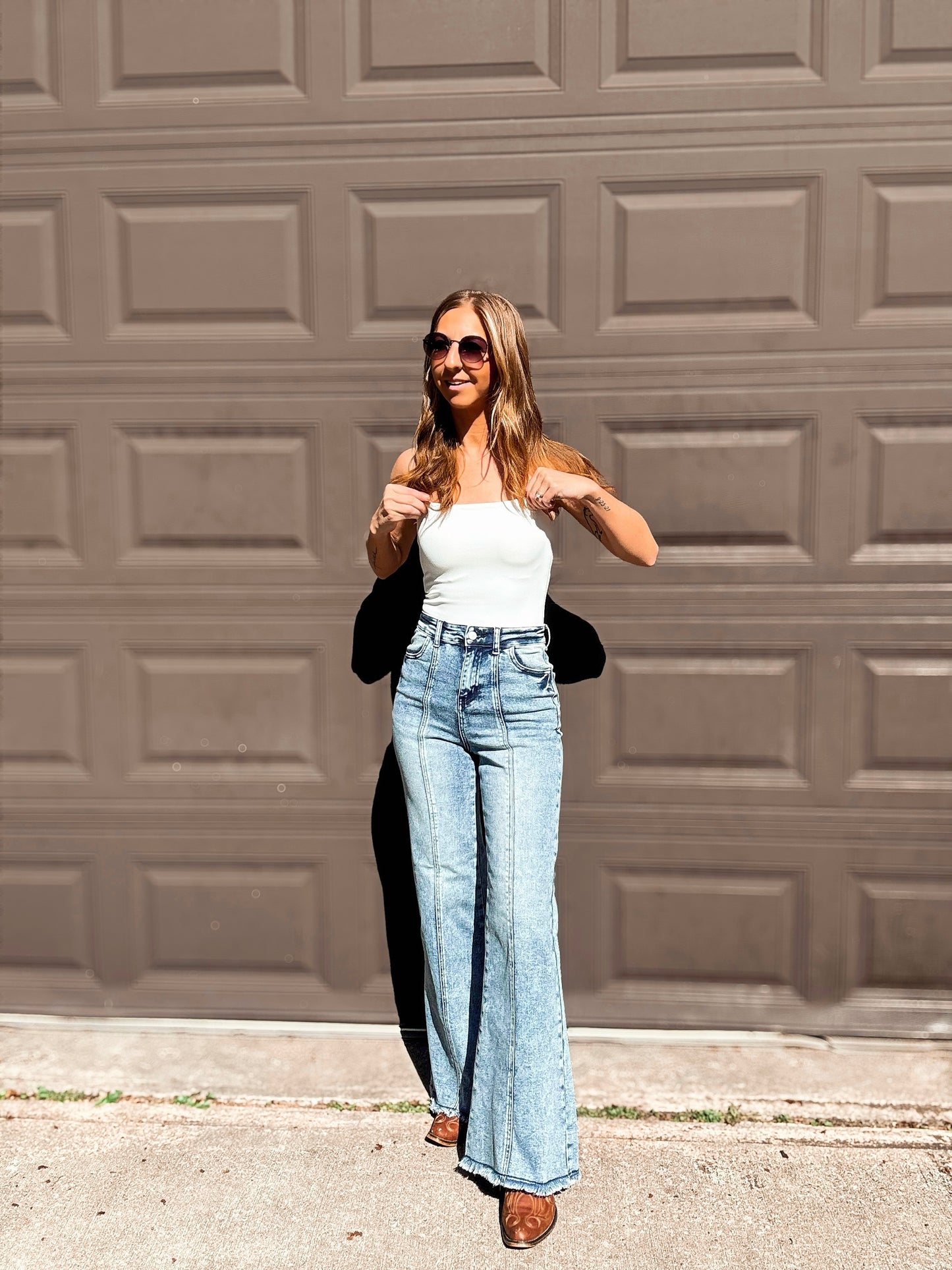 Light Wash Sundance Western Flares
