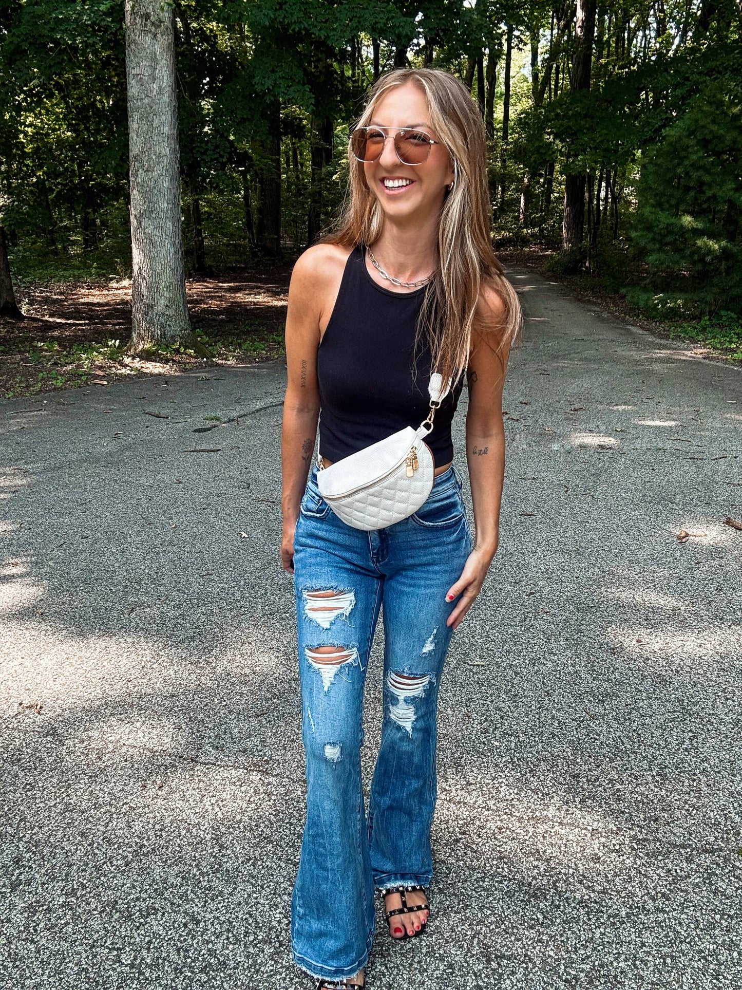 High Neck Racer-Back Top