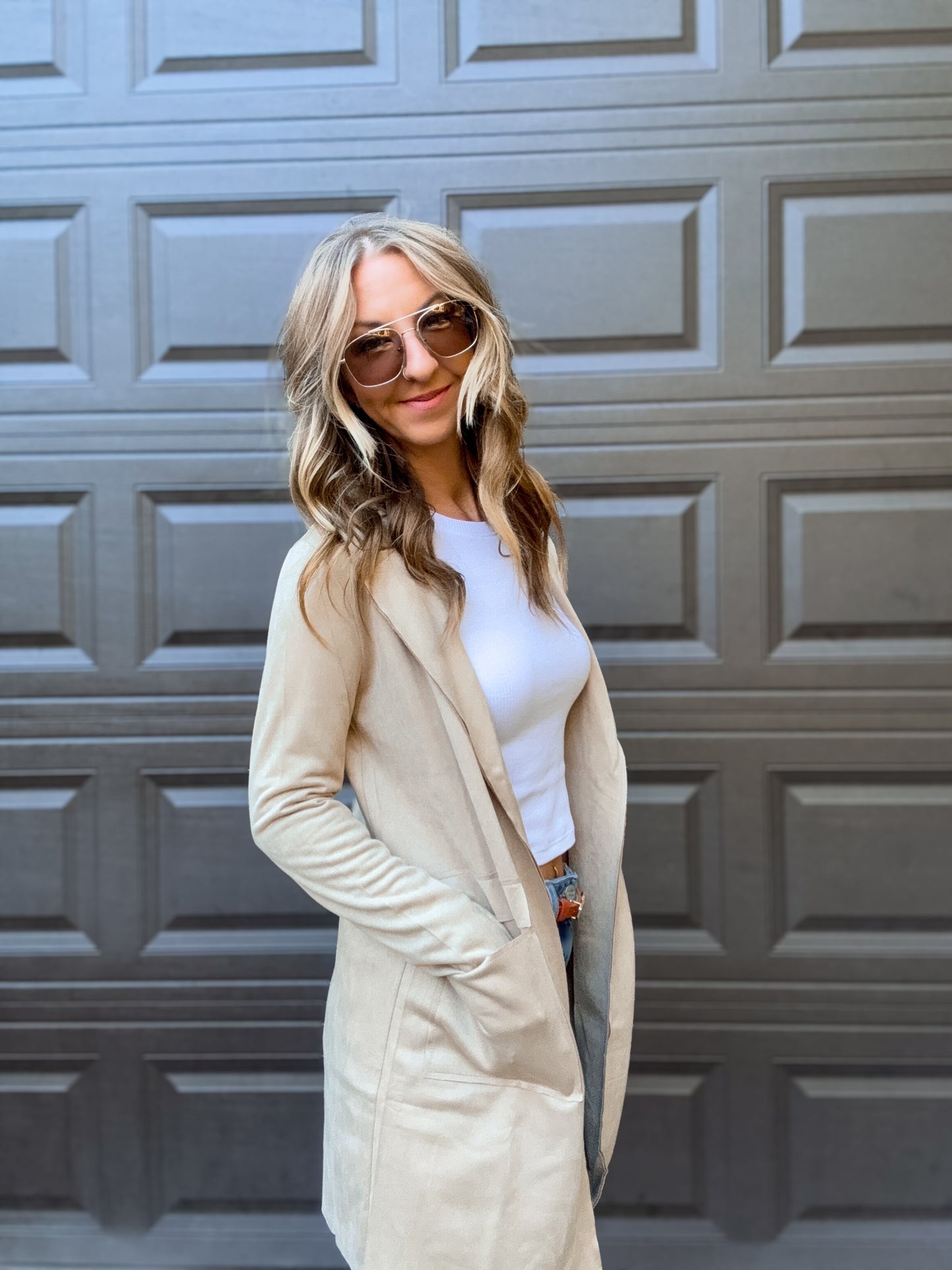 Trailbound Taupe Suede Jacket