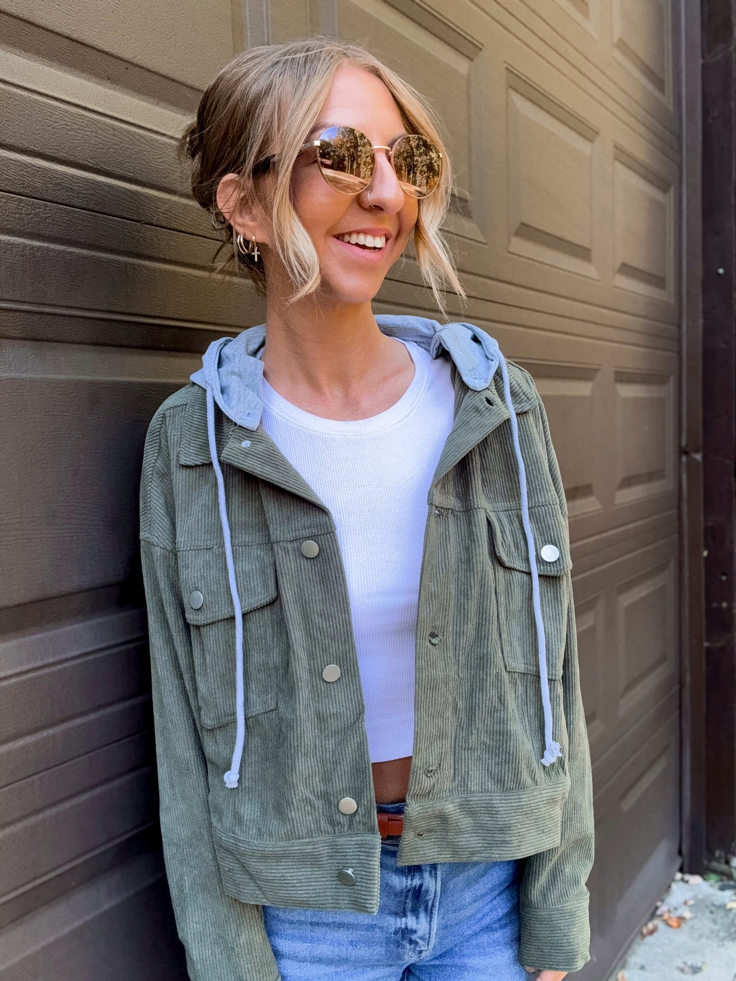 Olive Escape Corduroy Jacket