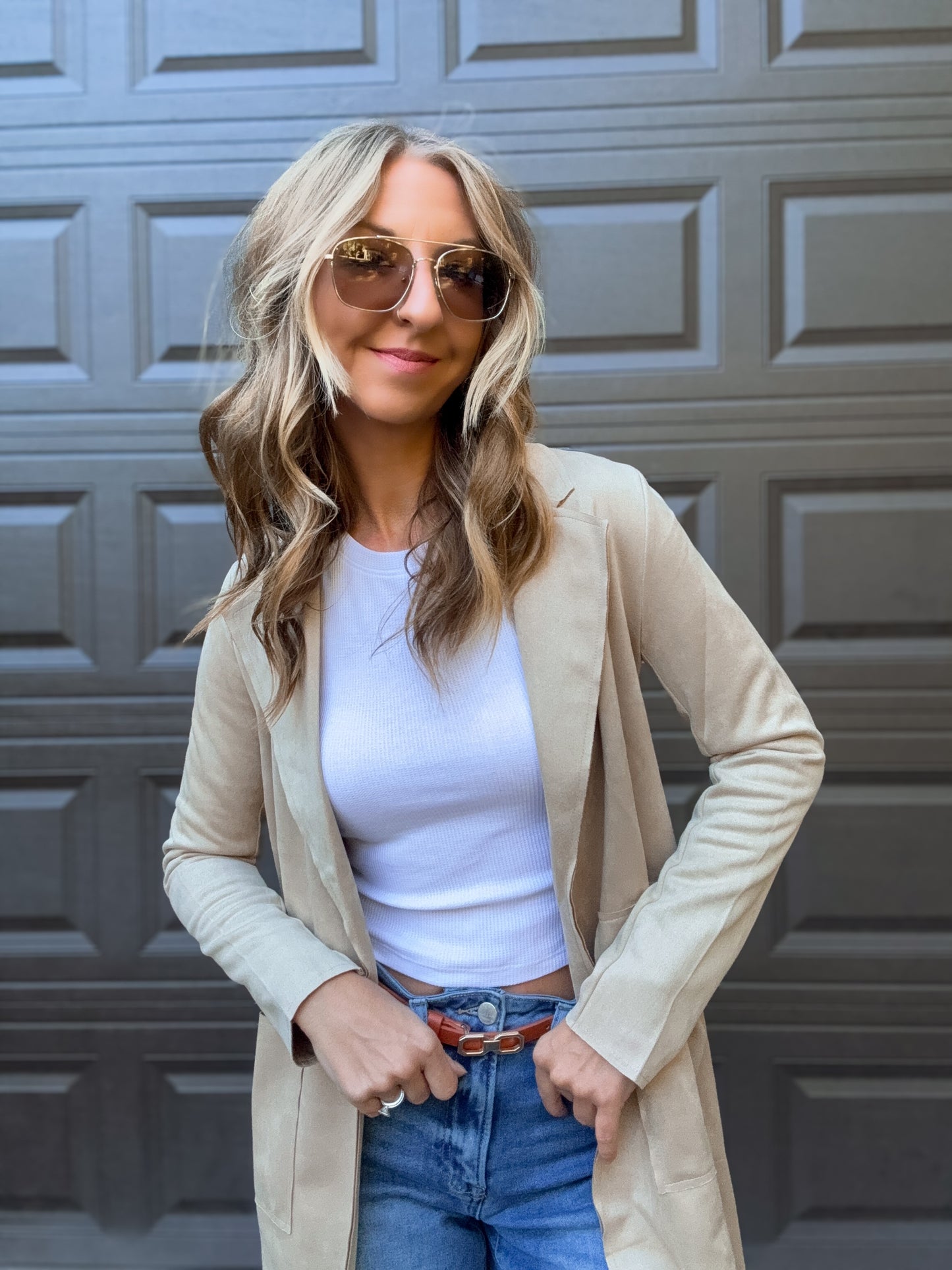 Trailbound Taupe Suede Jacket