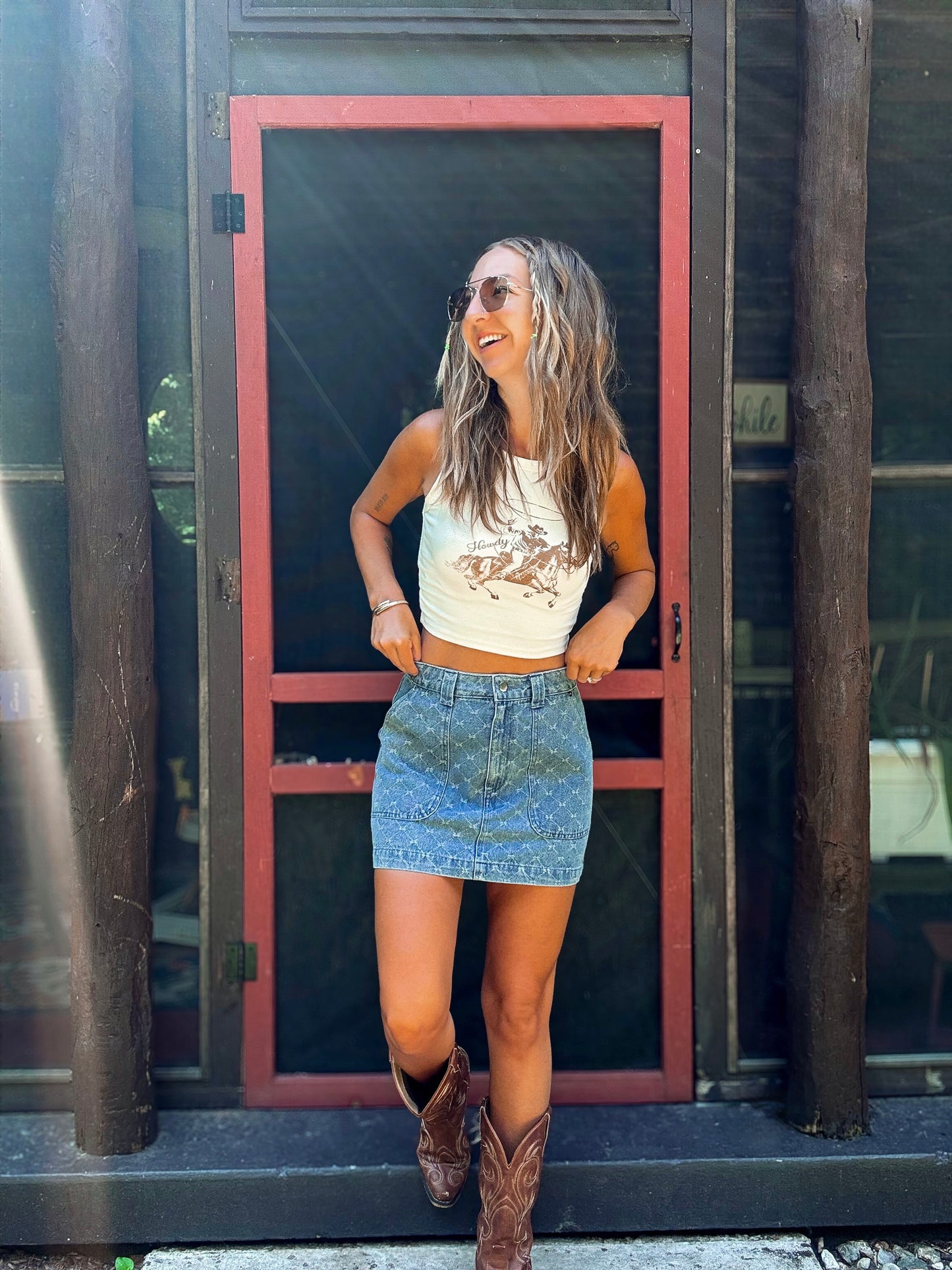 ‘Howdy’ Partner Crop Top