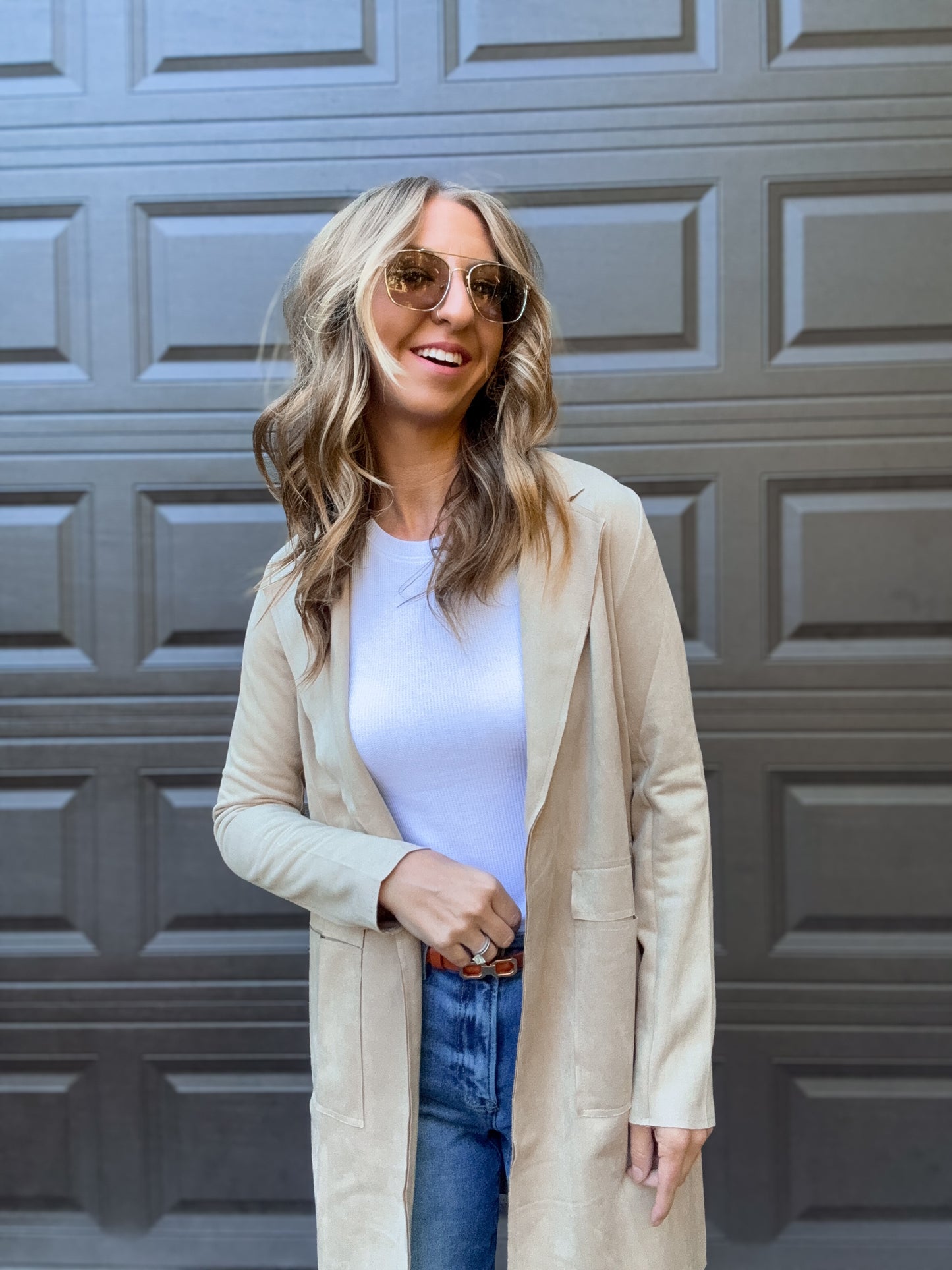 Trailbound Taupe Suede Jacket