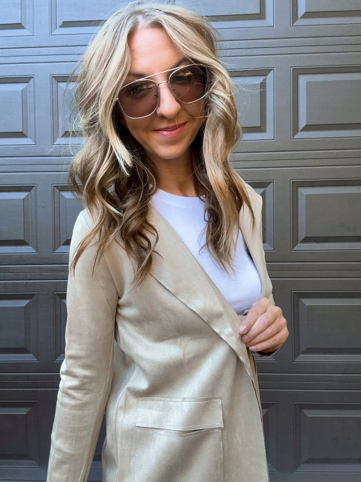 Trailbound Taupe Suede Jacket