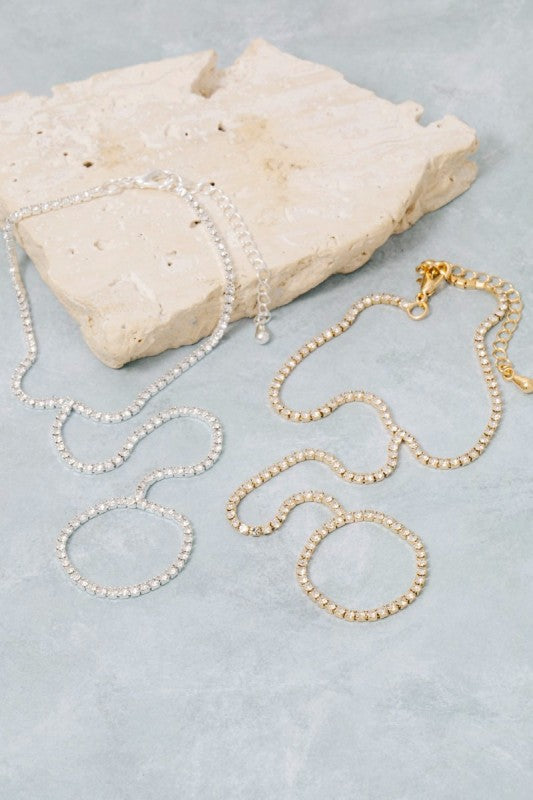 Crystal Hand Chain Bracelet