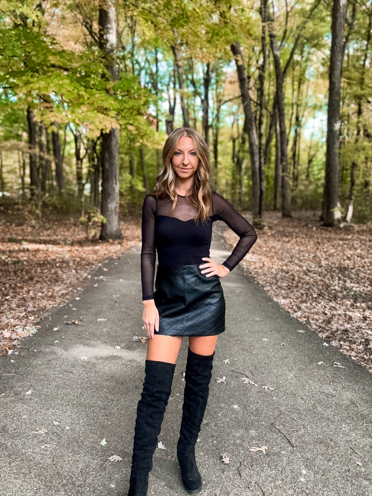 Black Diamond Mini Skirt