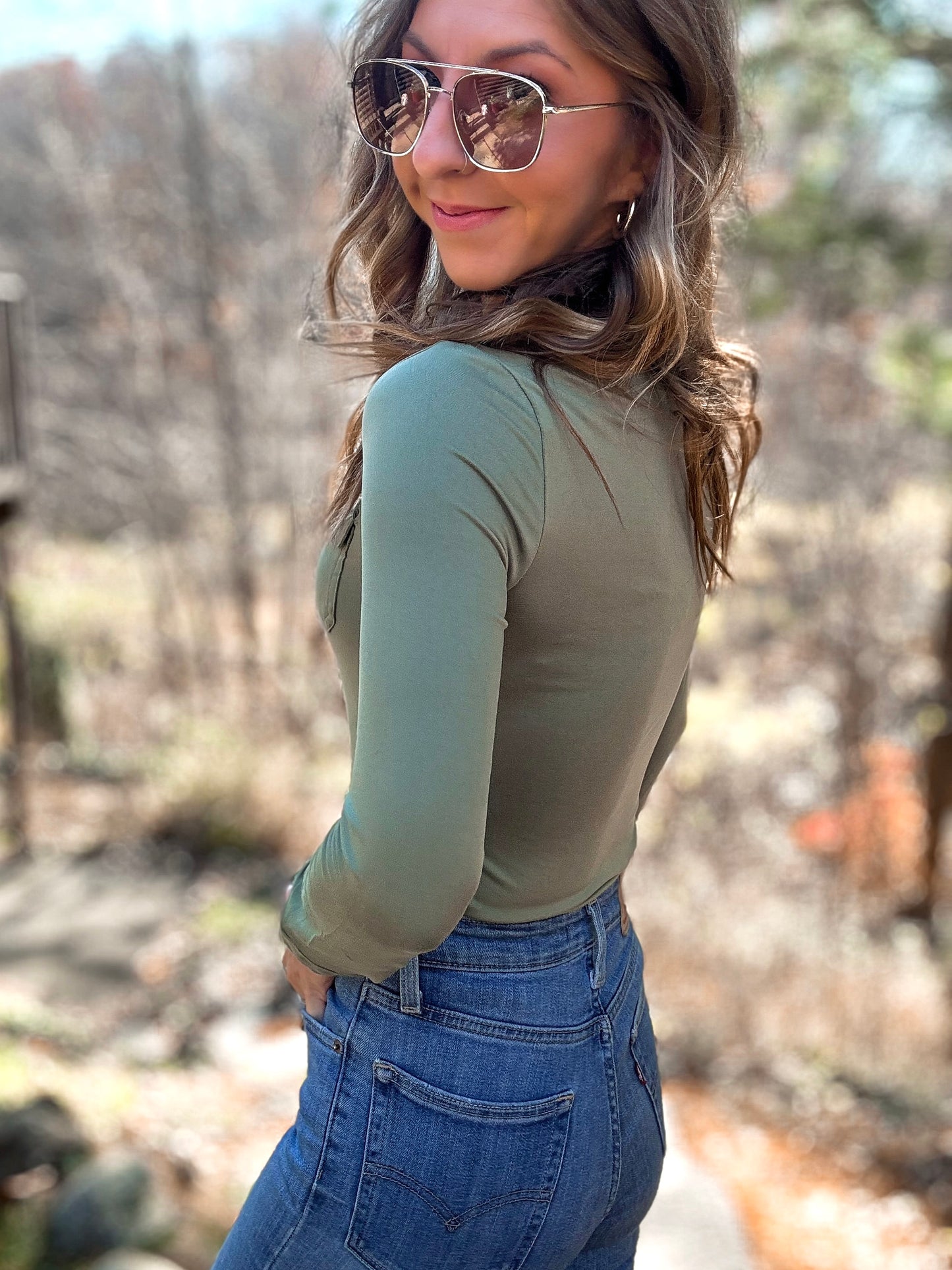 Serene Sage Top