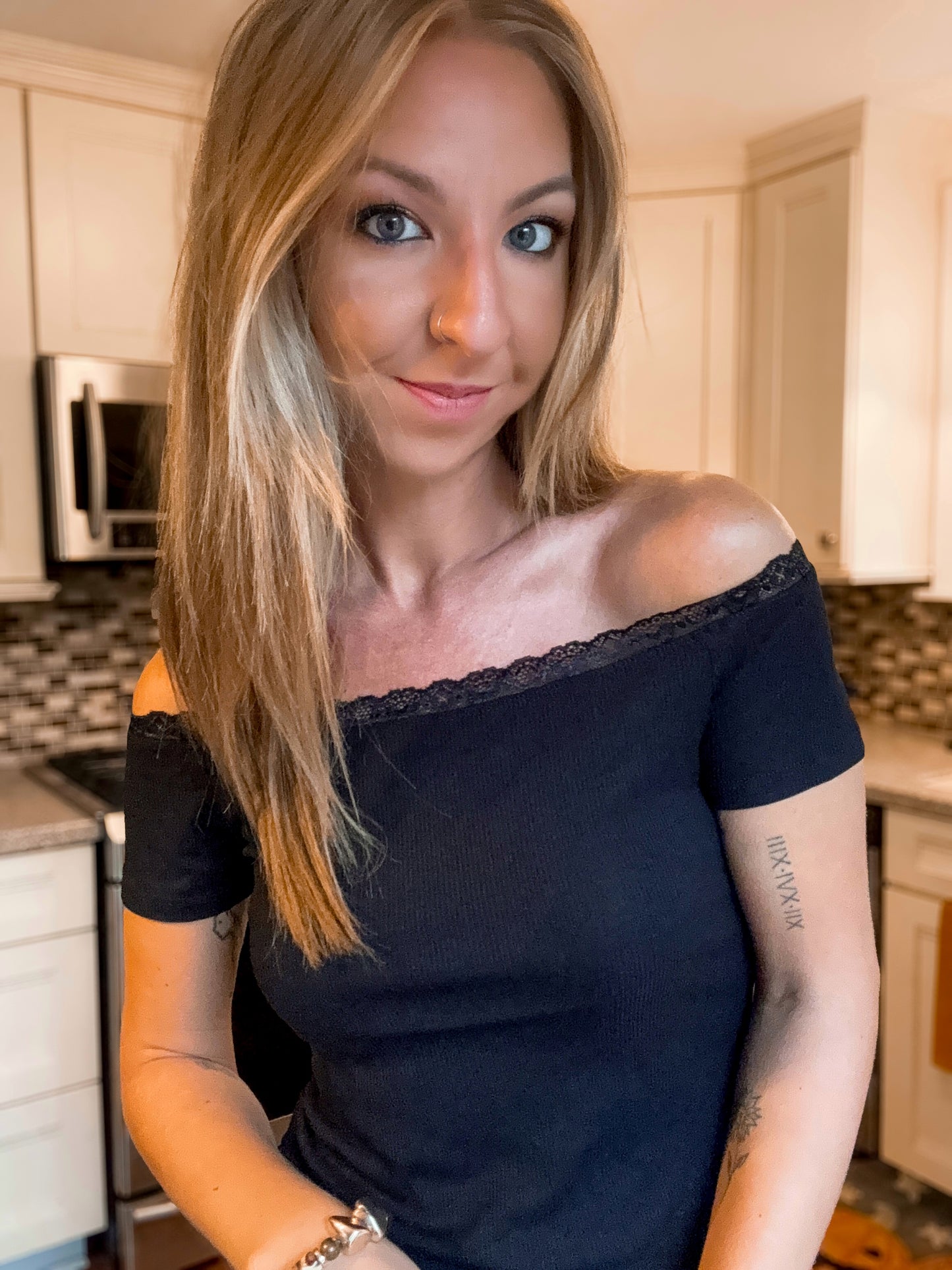 Moonlight Lace Off-Shoulder Top
