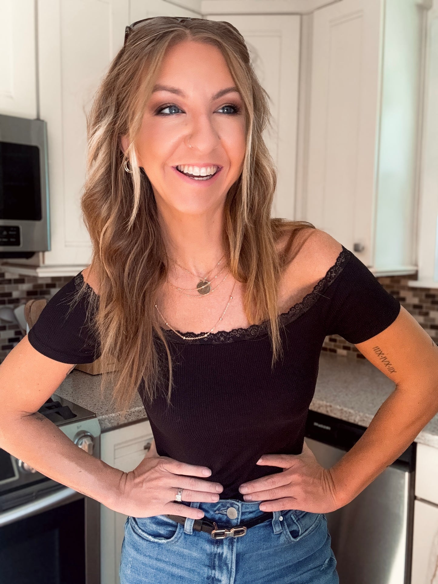 Moonlight Lace Off-Shoulder Top