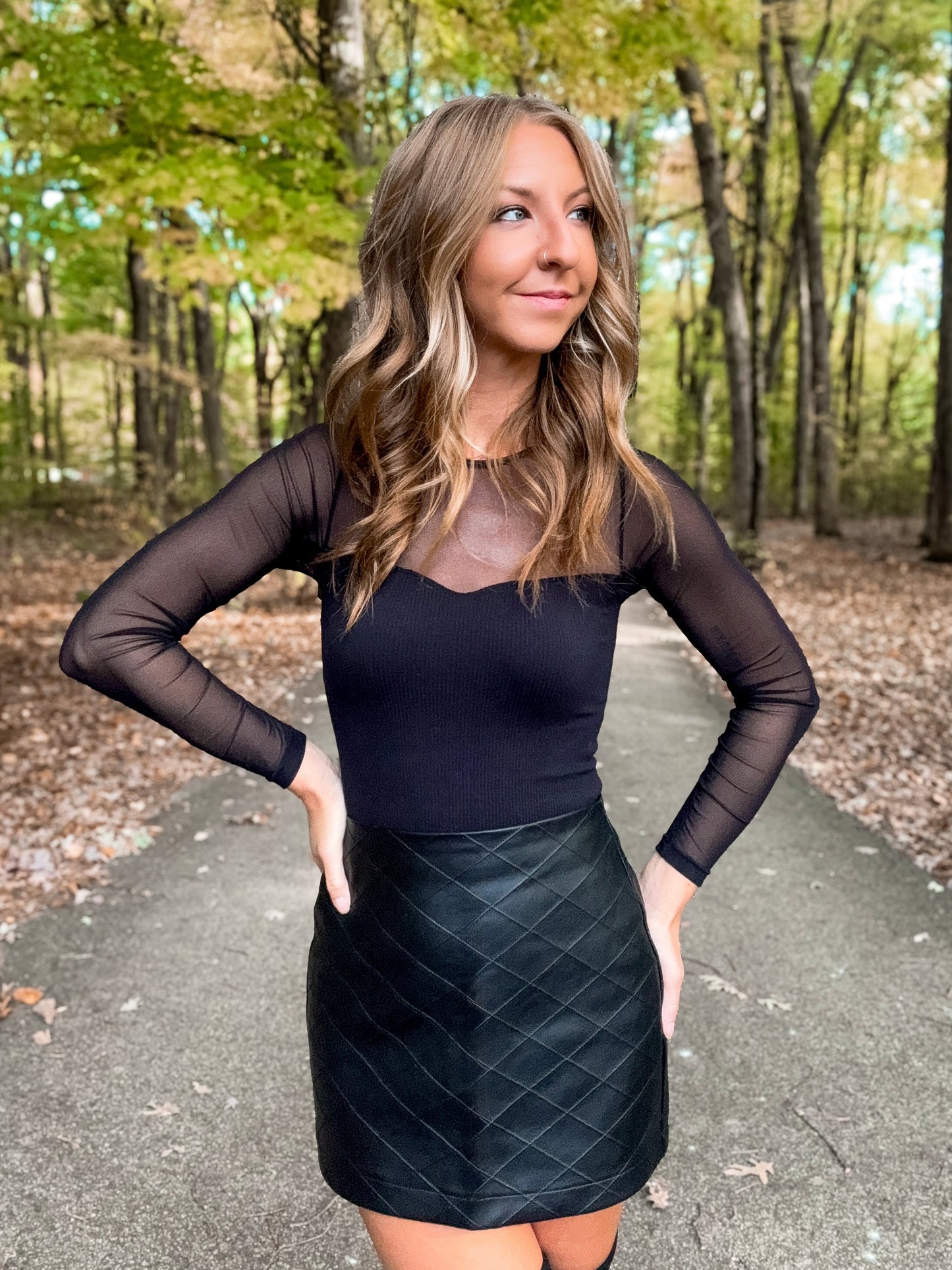 Black Diamond Mini Skirt