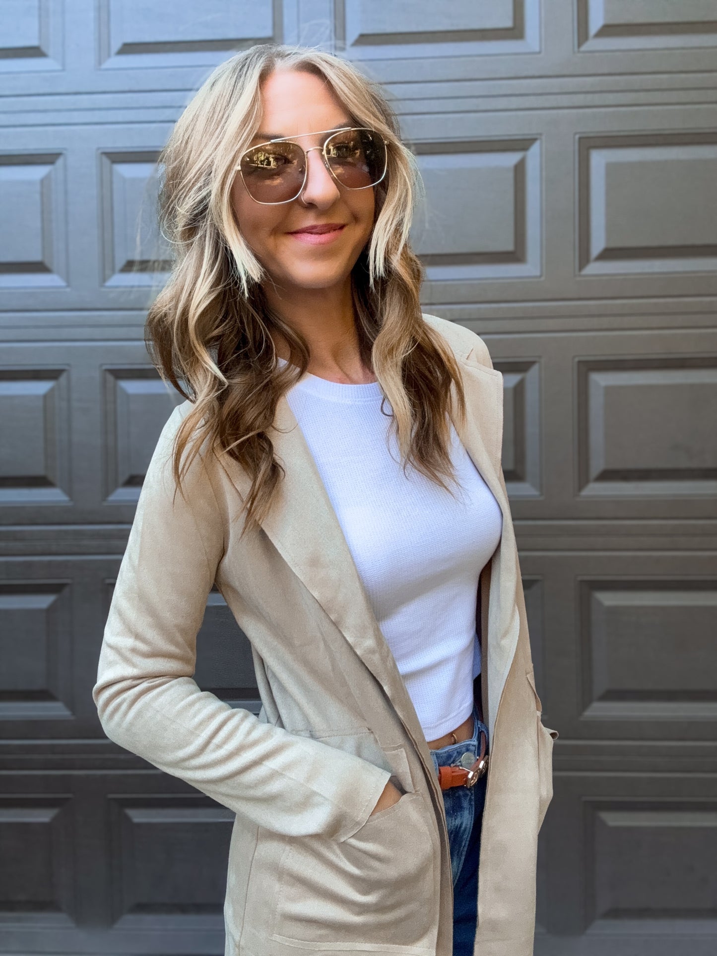Trailbound Taupe Suede Jacket