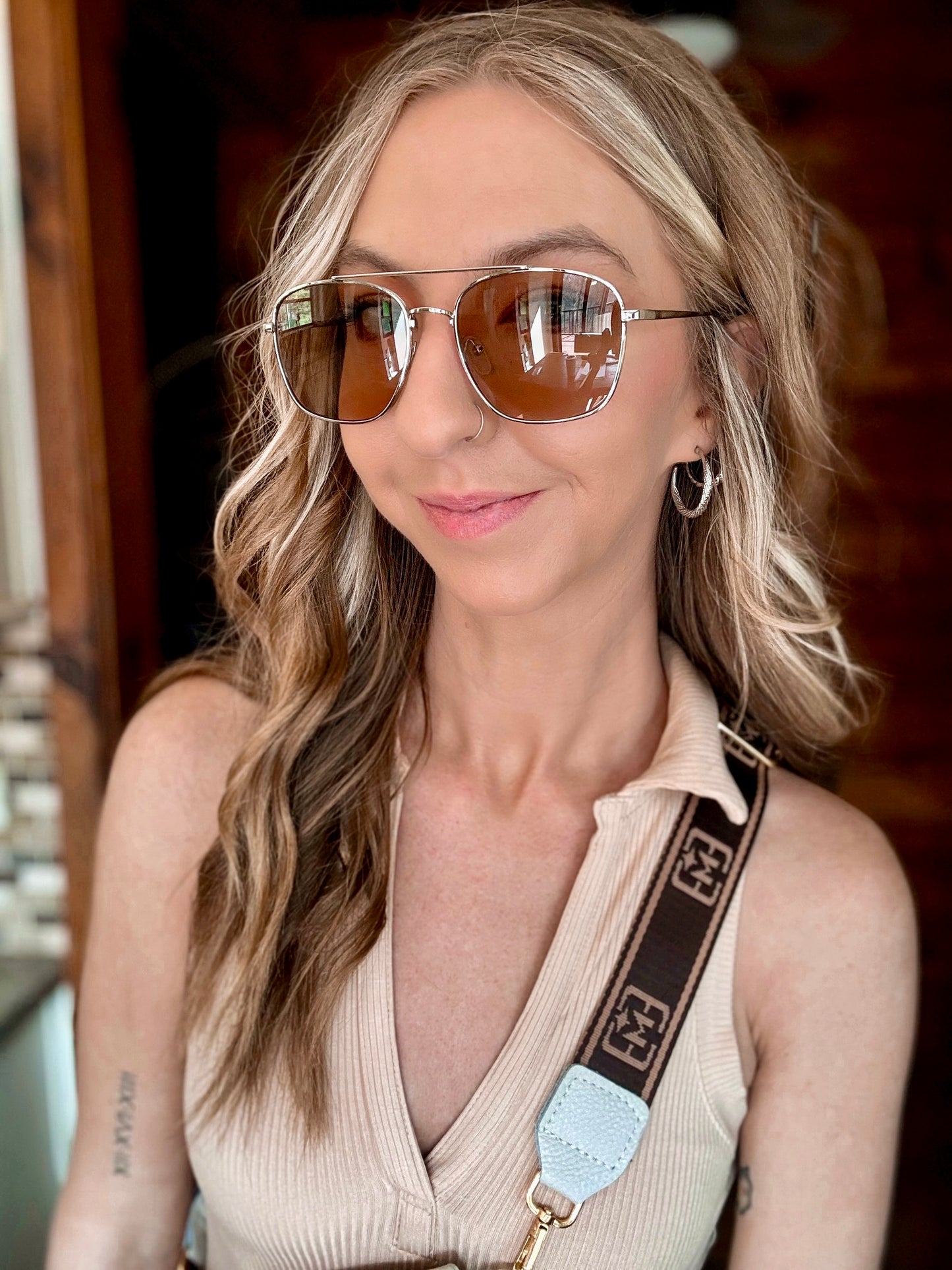 Mixed Textured Metallic Hoop Earrings Set