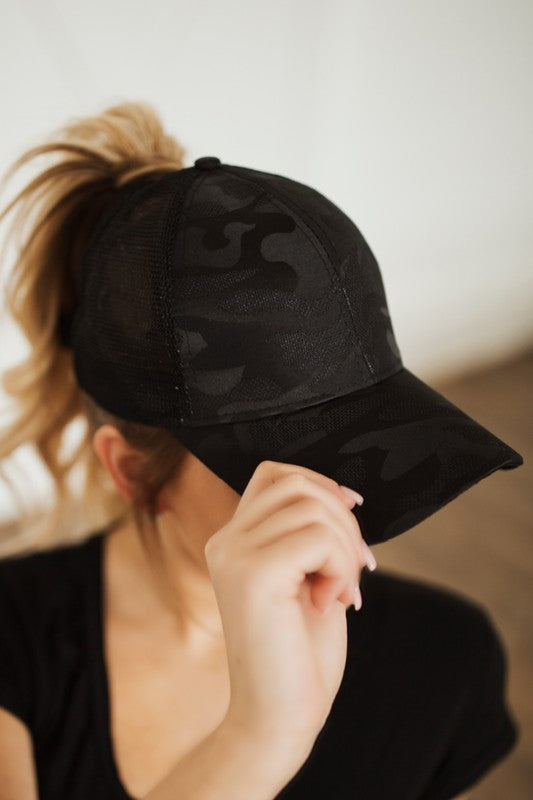 Wild & Free Messy Bun Hat