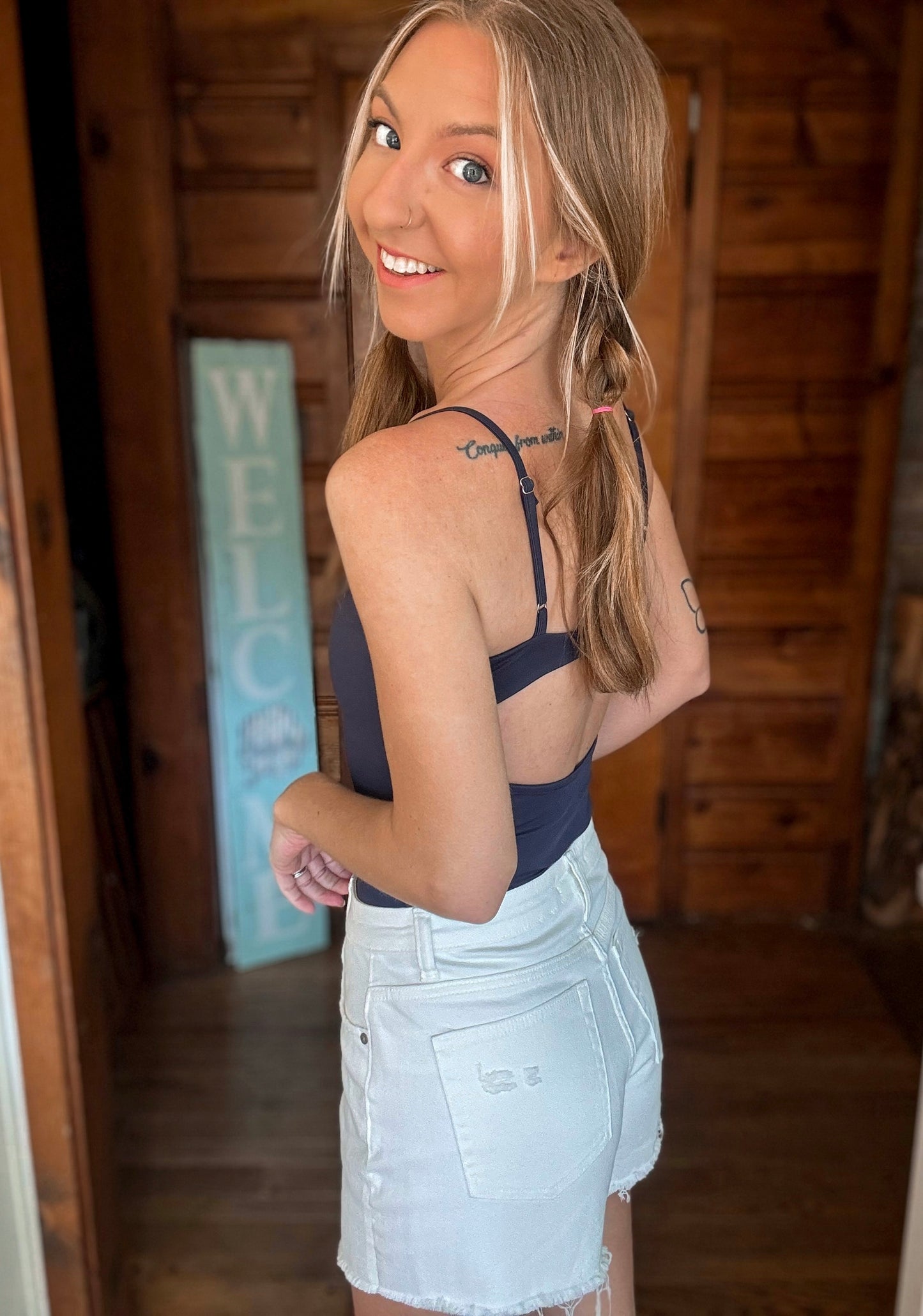 Nautical Navy Bodysuit