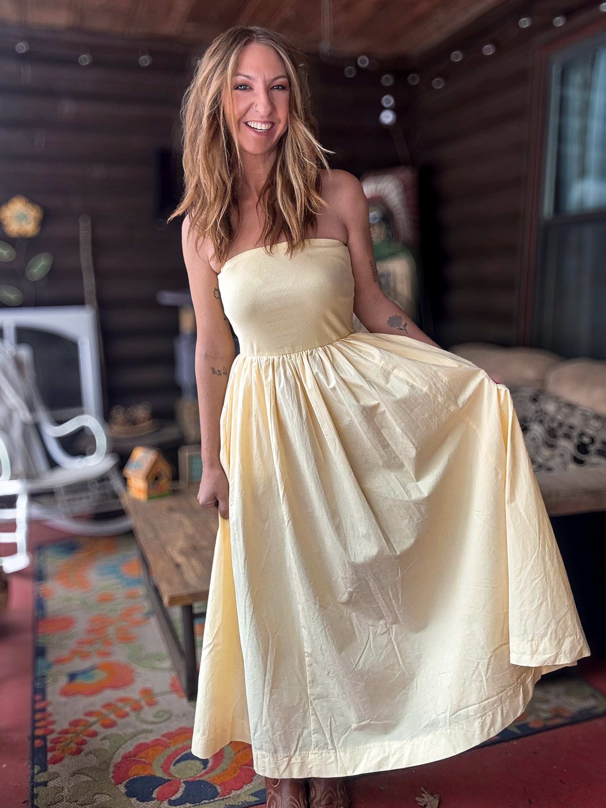 Sunshine Midi Dress  Sara Bauer Boutique