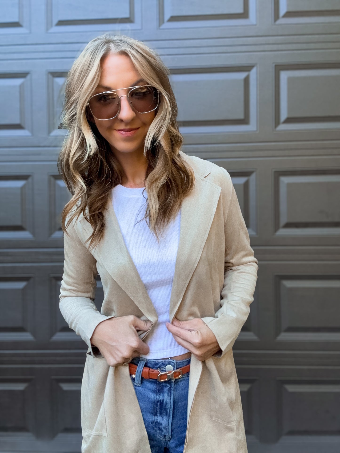 Trailbound Taupe Suede Jacket