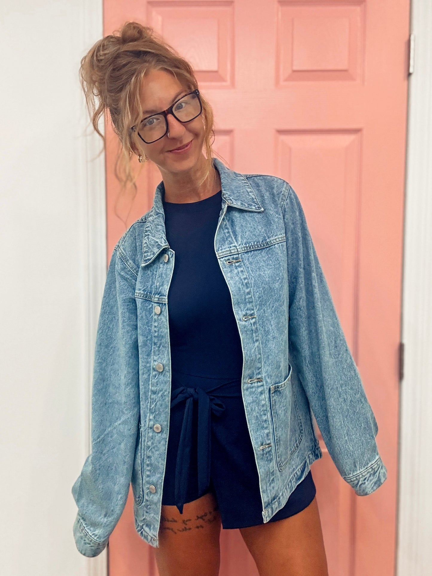 Cool Girl Oversized Denim Jacket