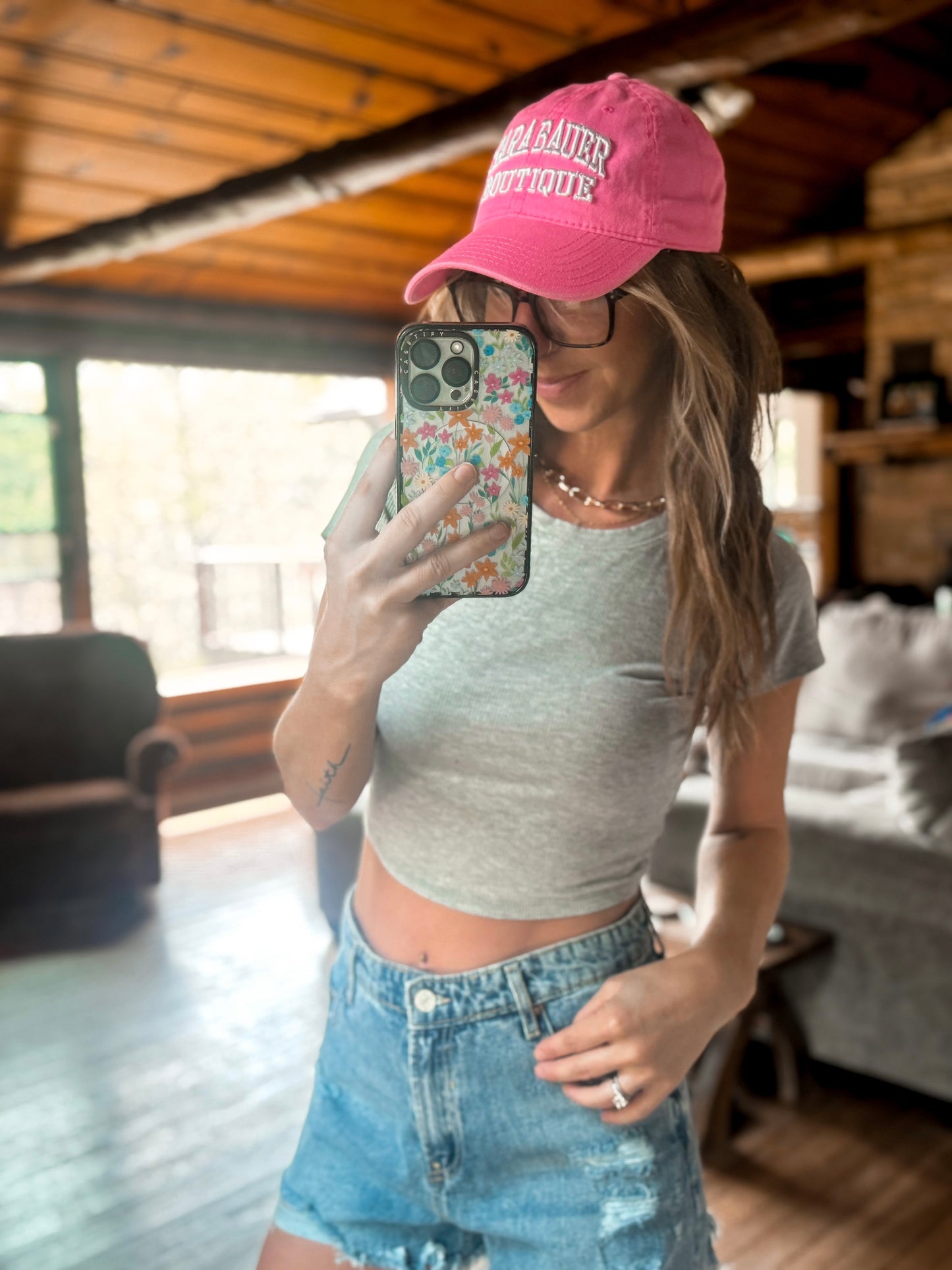 Sara Bauer Boutique Bright Pink Hat