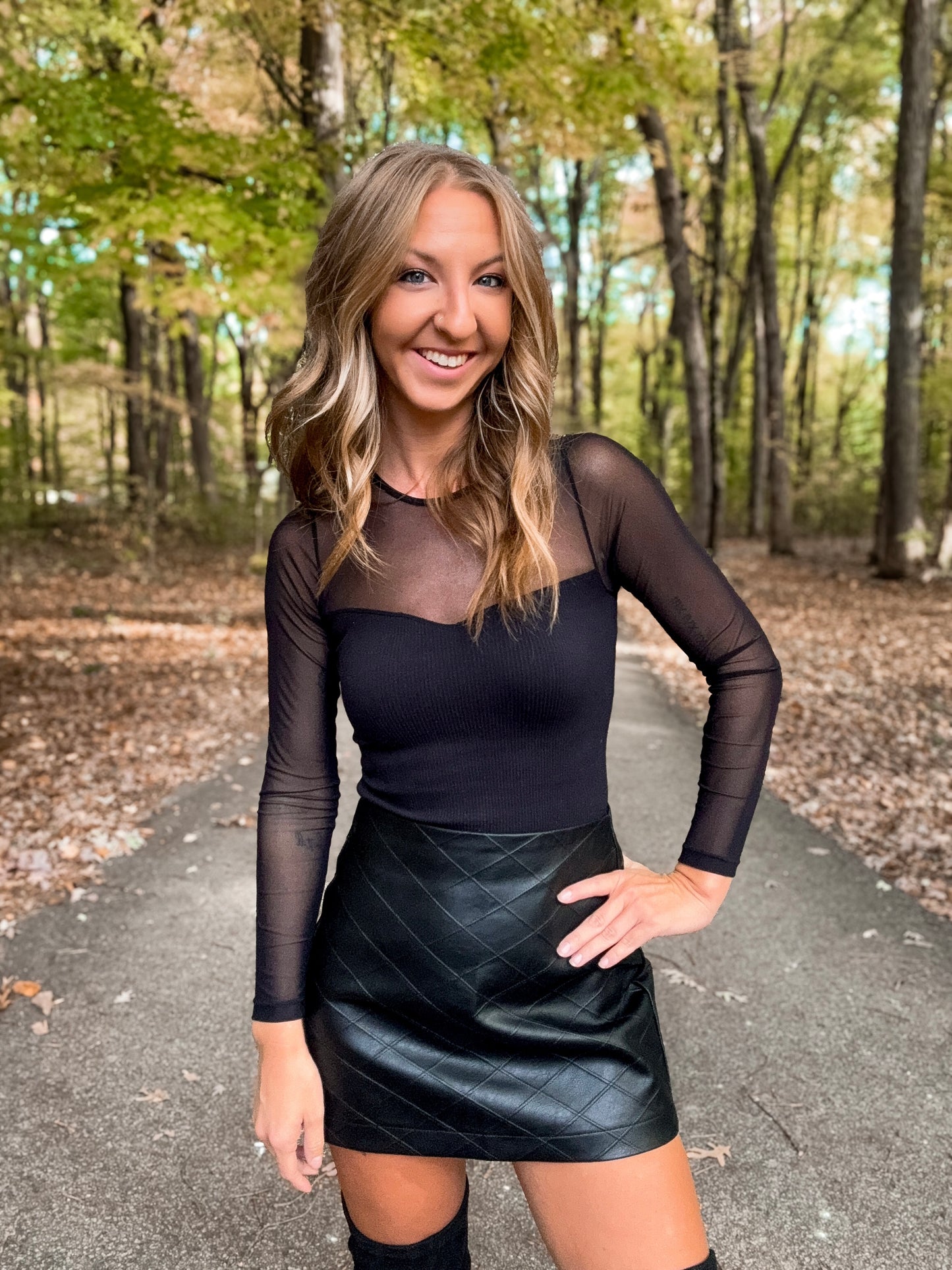Black Diamond Mini Skirt