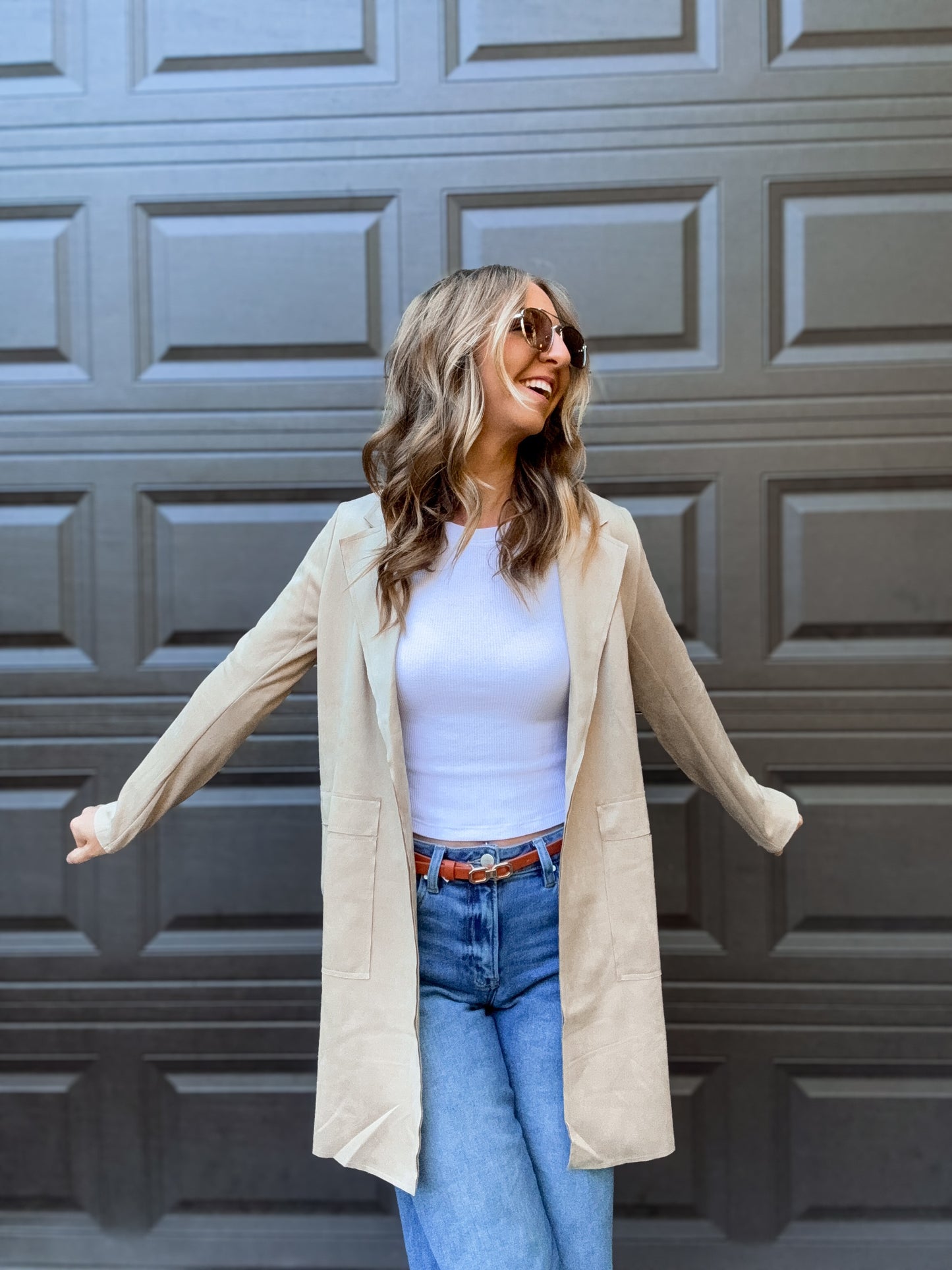 Trailbound Taupe Suede Jacket