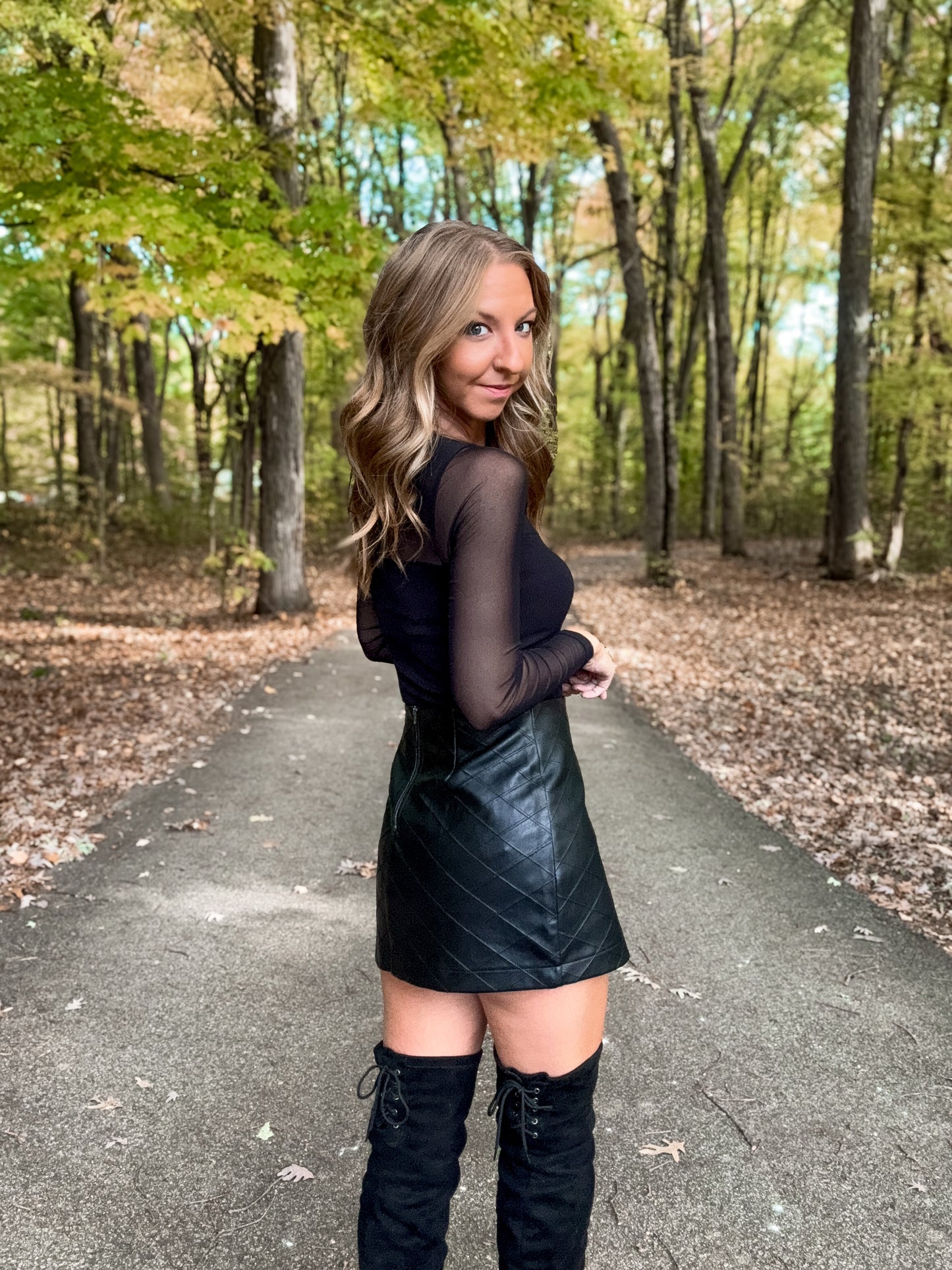 Black Diamond Mini Skirt