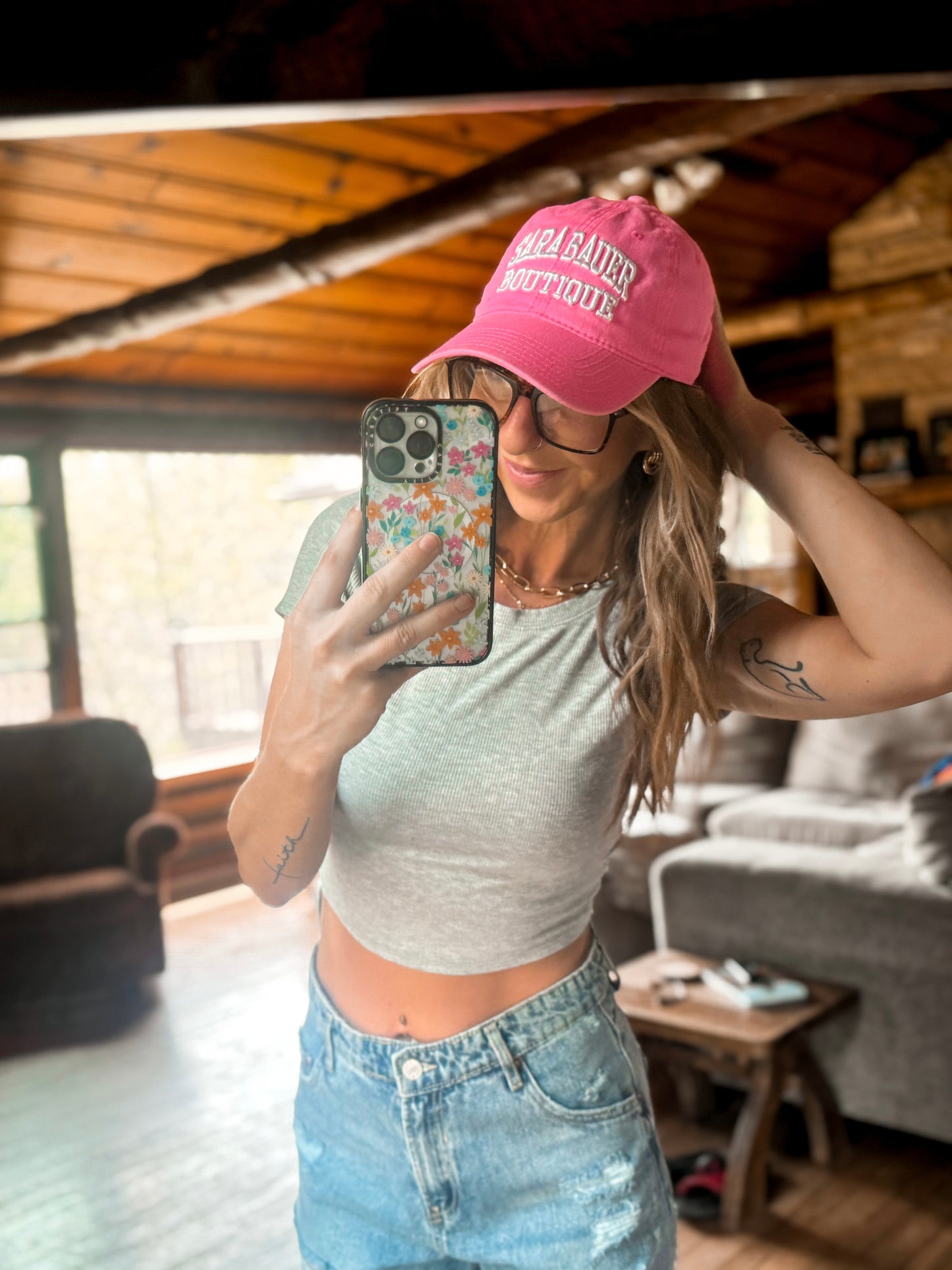 Sara Bauer Boutique Bright Pink Hat