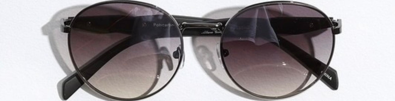 Eclipse Two-Tone Round Sunglasses