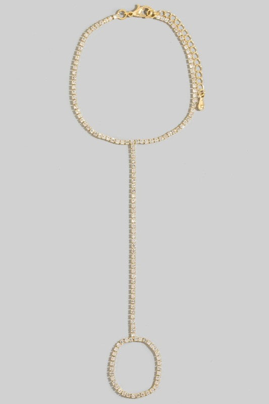 Crystal Hand Chain Bracelet