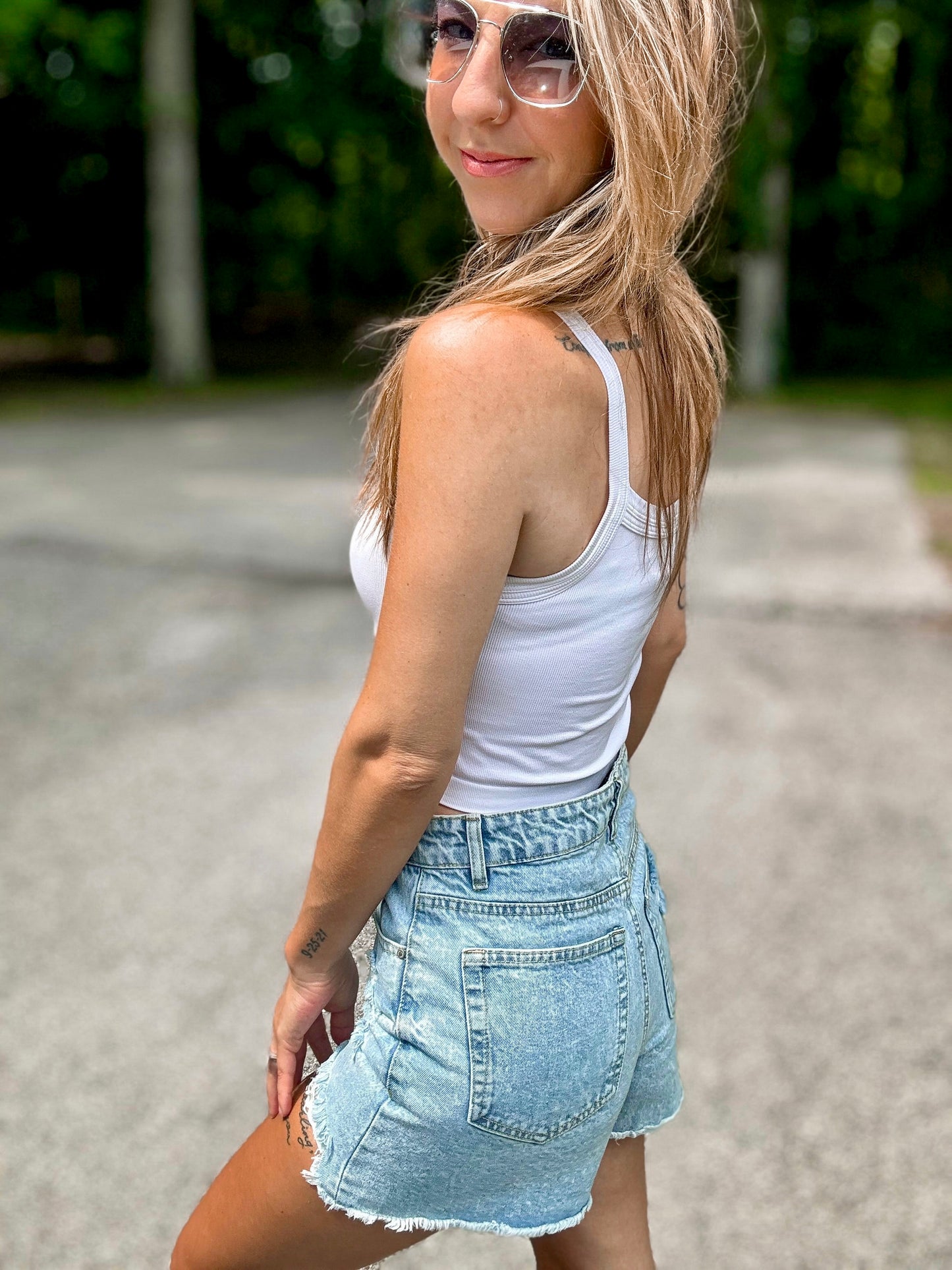 Sara’s Favorite Denim Shorts