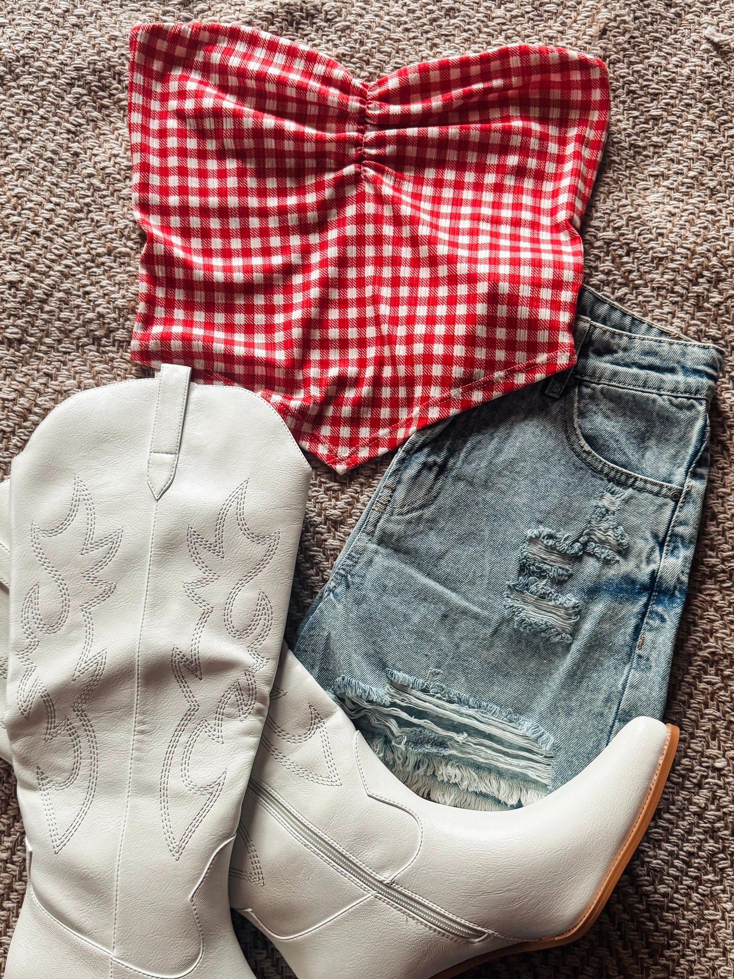 The Cherry Check Top