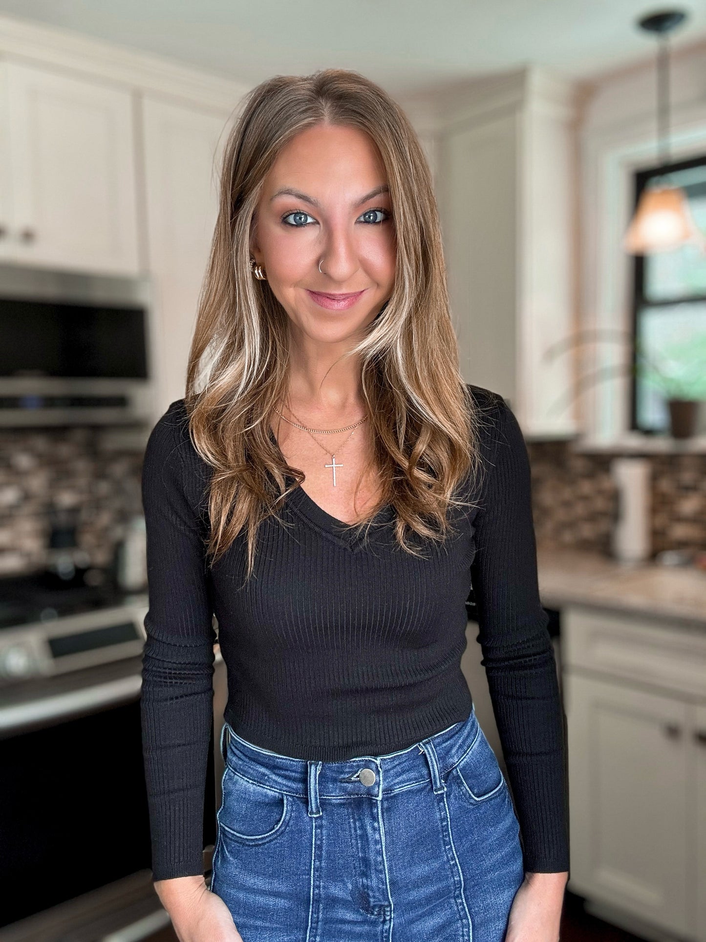 Ribbed Signature Long Sleeve