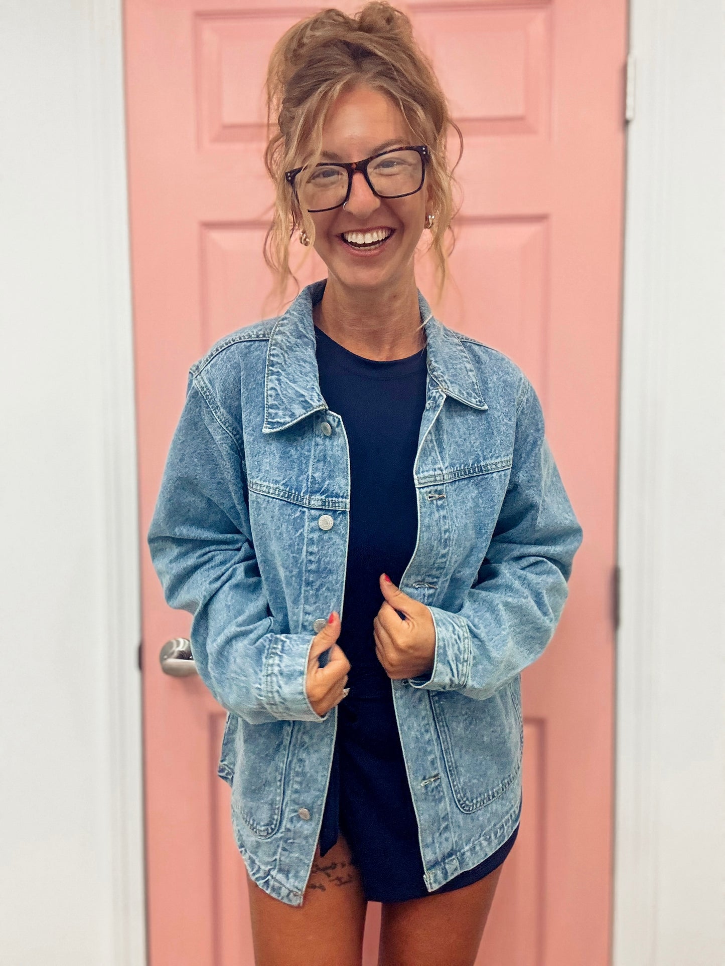 Cool Girl Oversized Denim Jacket