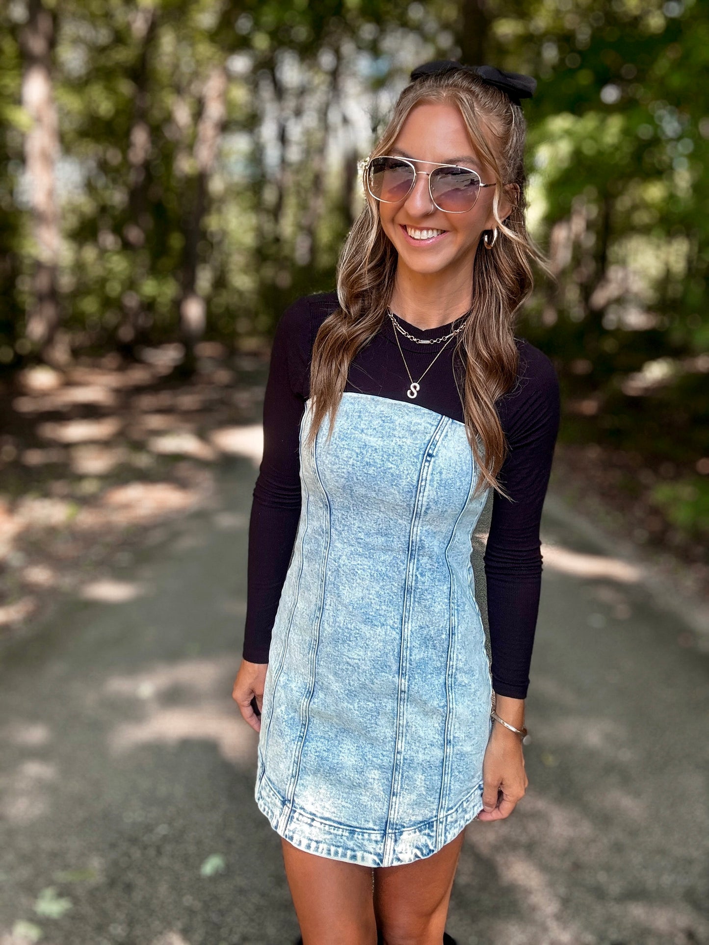 Vintage Charm Denim Dress