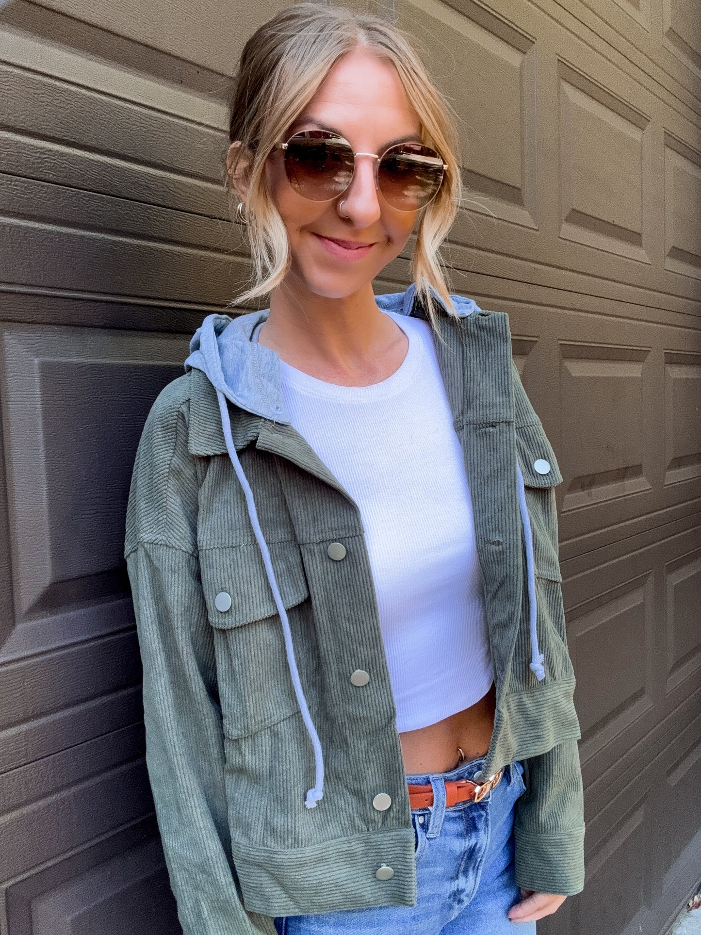 Olive Escape Corduroy Jacket