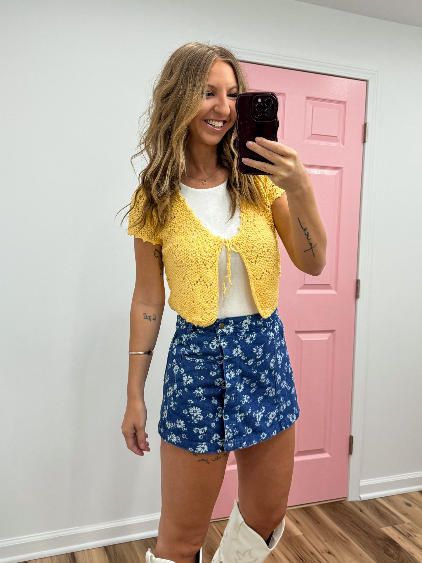 Sweet Like Sunshine Tie-Front Cardigan