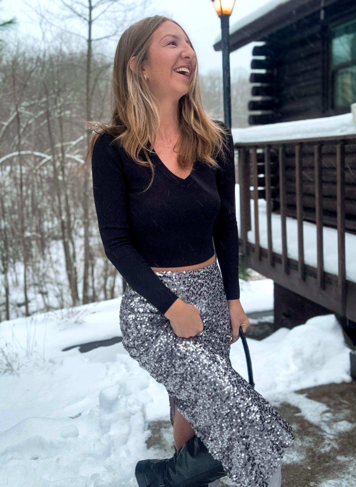 Ribbed Signature Long Sleeve