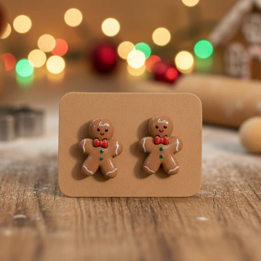 Gingerbread Cutie Studs