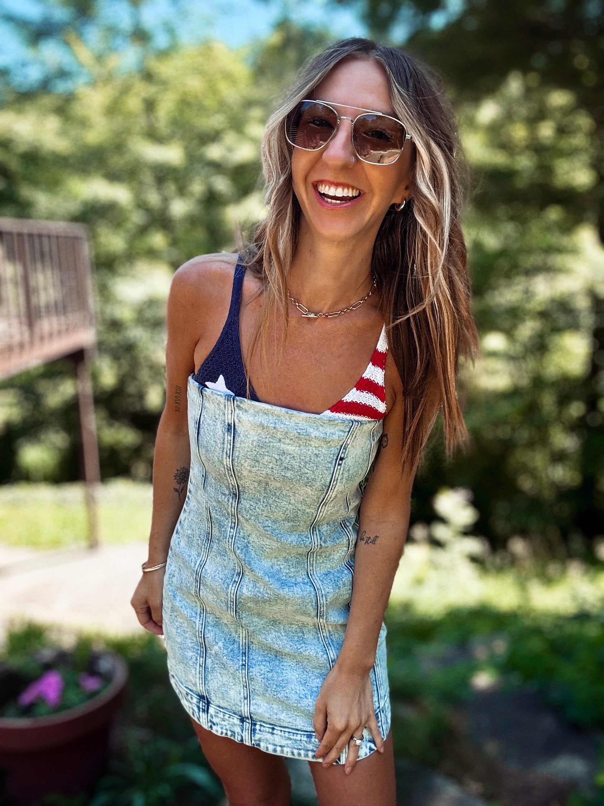 Vintage Charm Denim Dress Vintage Charm Denim Dress