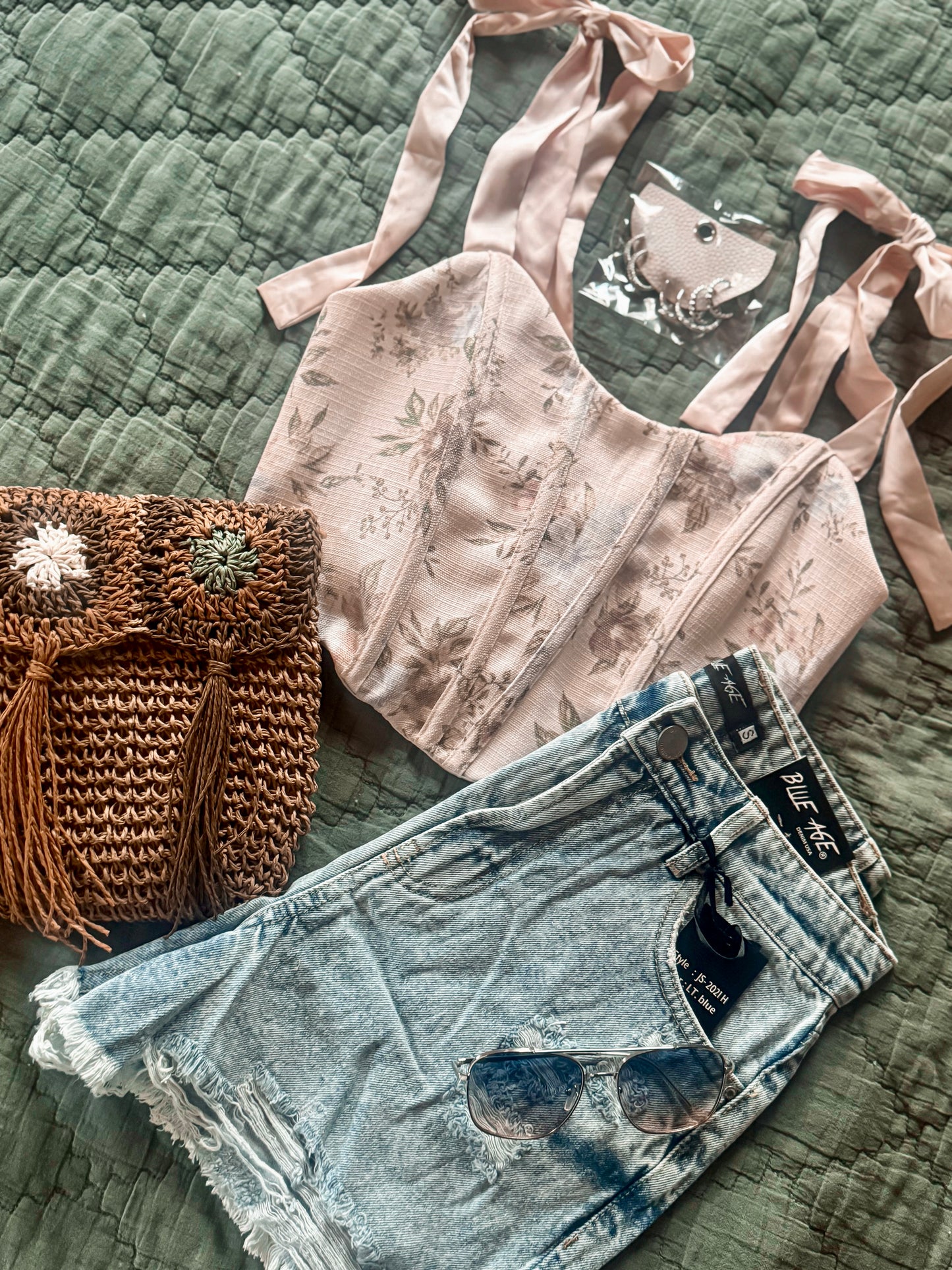 Bloom & Lace Corset Crop Top