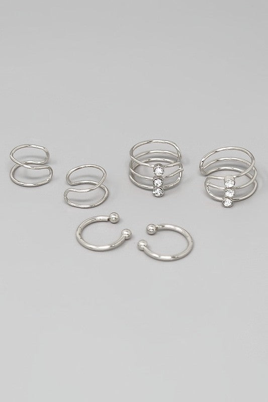 Cuff It Up Earring Set