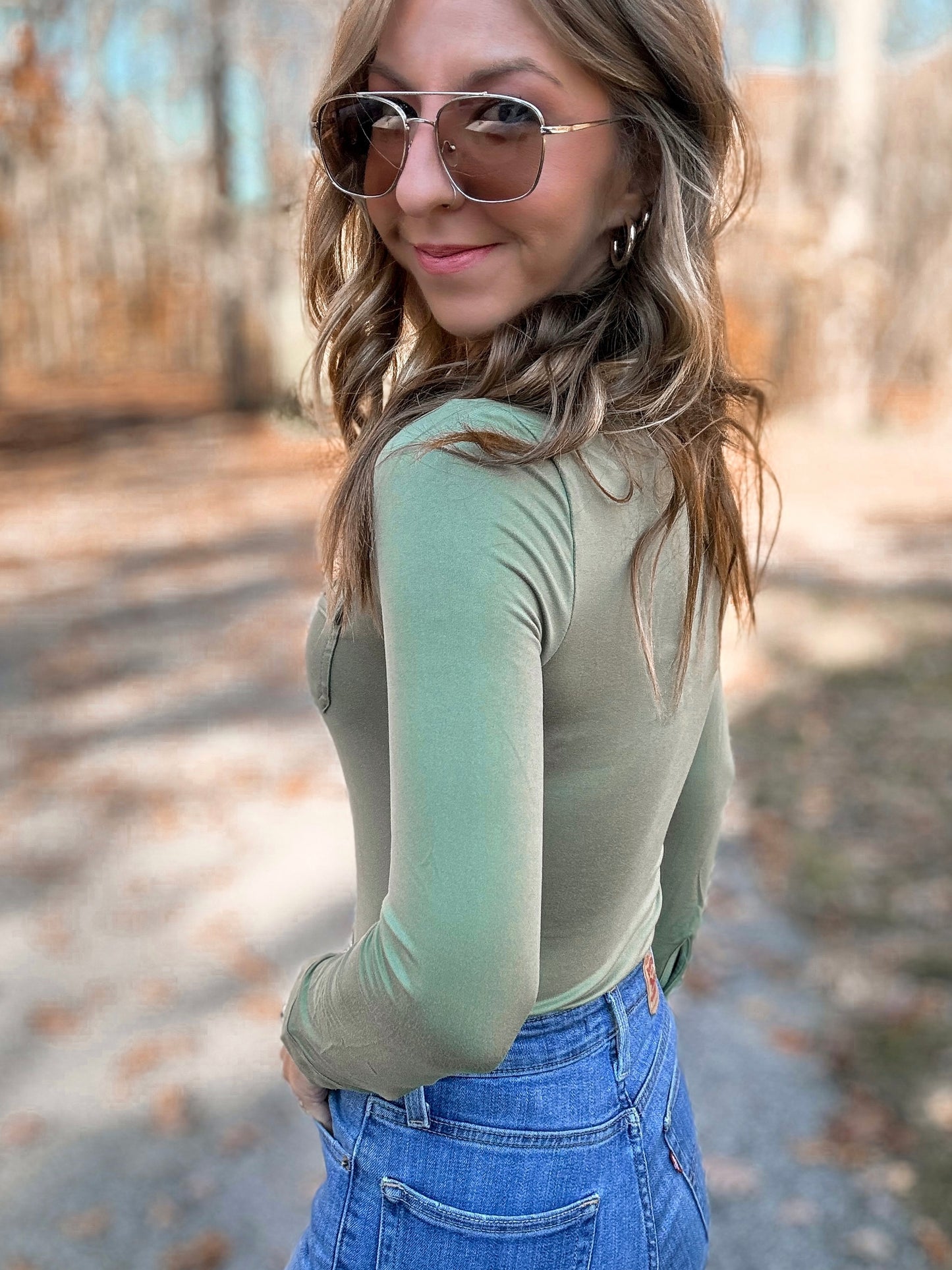 Serene Sage Top