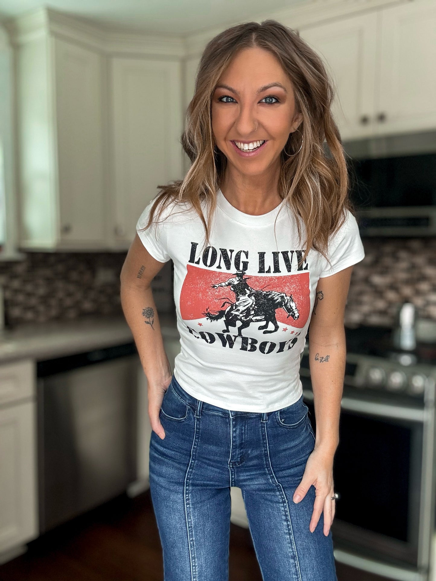 Long Live Cowboys Baby Tee