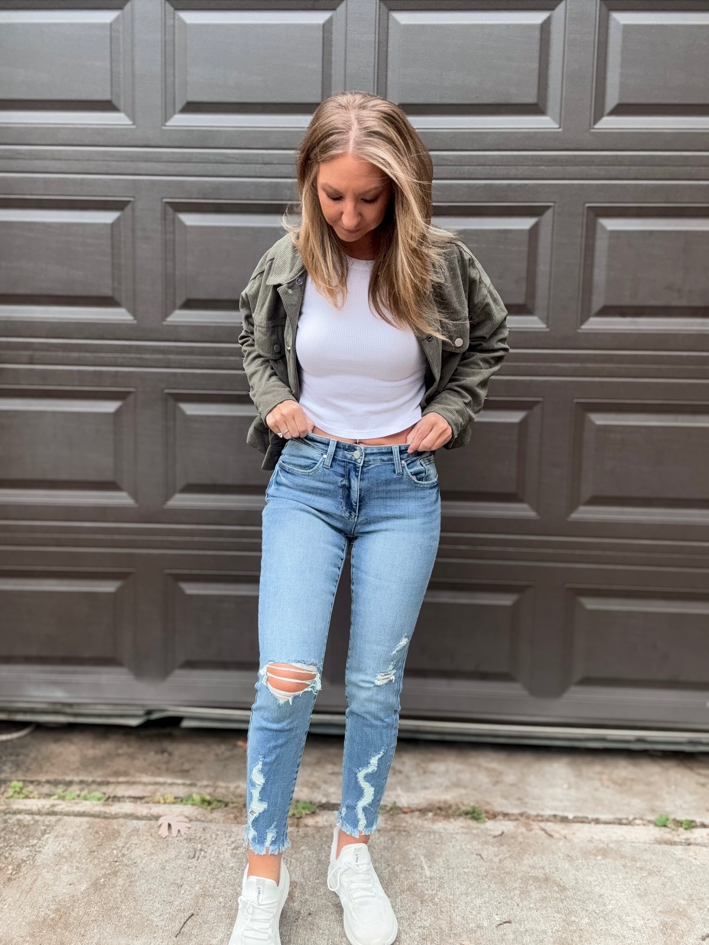 Rough Around the Edges Skinny Jeans